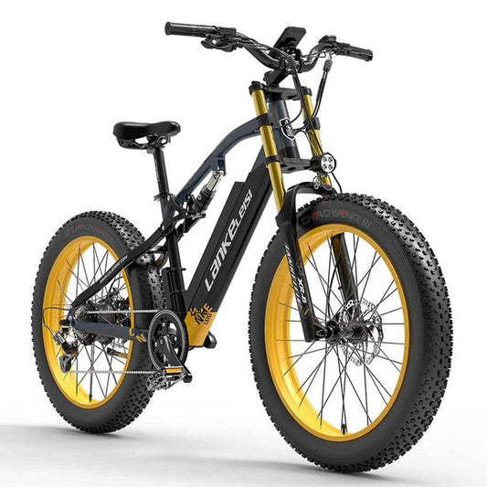 Lankeleisi RV700 1000W 26" Fat Bike 768Wh Full Suspension E-Mountainbike 48V 16Ah E-MTB