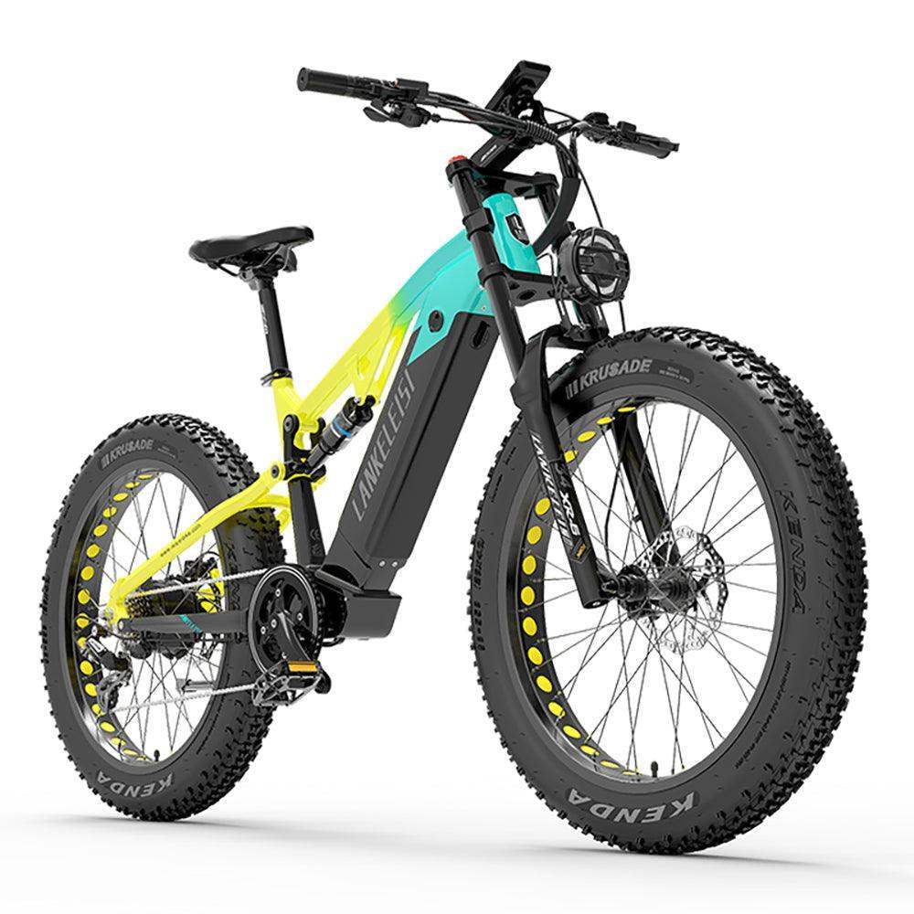 Lankeleisi RV800 Plus 750W Bafang Motor 26" Fat Bike 960Wh Full Suspension E-Mountain Bike E-MTB 48V 20Ah Battery