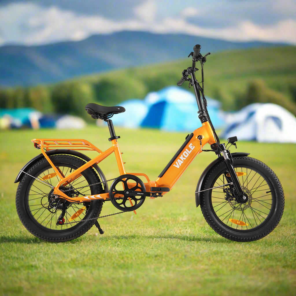 Vakole VT4 2025 Version 250W 20" Foldable Electric Bike 468Wh Compact Step-through E-bike 36V 13Ah Battery [Pre-Order]