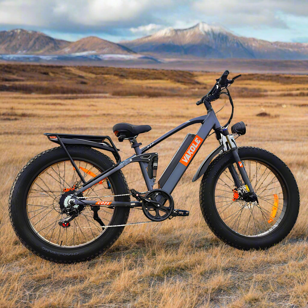 Vakole CO26 750W 26" Fat Bike 768Wh Full Suspension E-Mountain Bike 48V 16Ah Battery [Pre-Order]