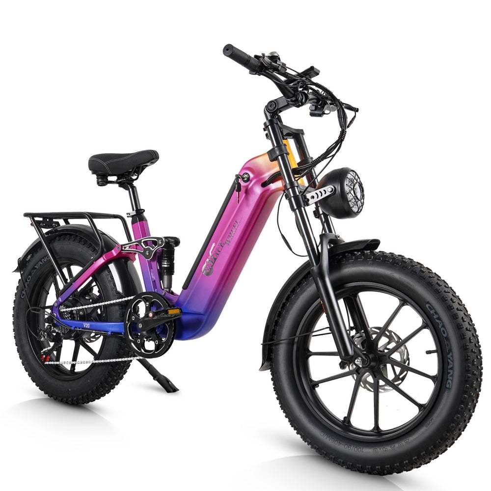 CMACEWHEEL V20 750W 20" Fat Bike 960Wh Full Suspension E-bike with Torque Sensor 48V 20Ah Battery [Pre-Order]
