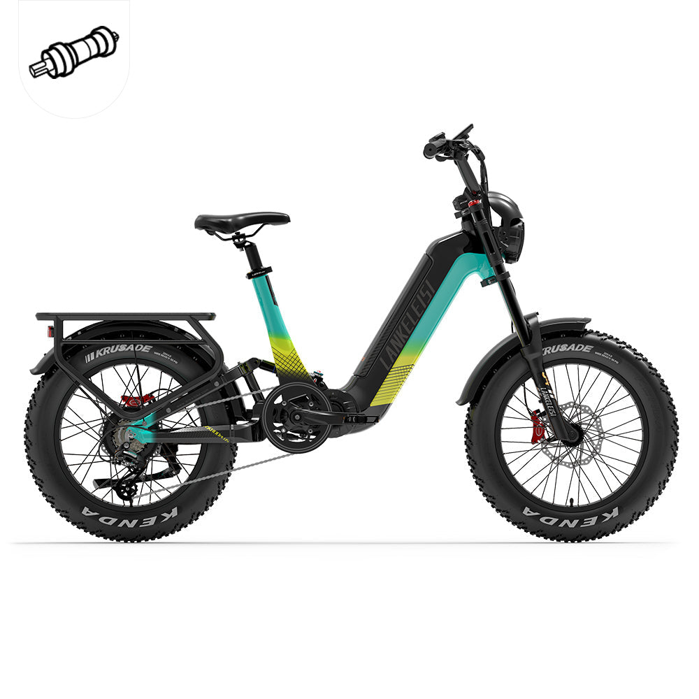 Lankeleisi RX800 Plus 2025 Version 1000W 20" Fat Bike 960Wh Full Suspension Electric Bike with Torque Sensor 48V 20Ah Battery SUV E-Bike [Pre-Order]