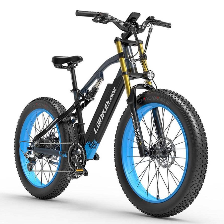 Lankeleisi RV700 1000W 26" Fat Bike 768Wh Full Suspension E-Mountainbike 48V 16Ah E-MTB