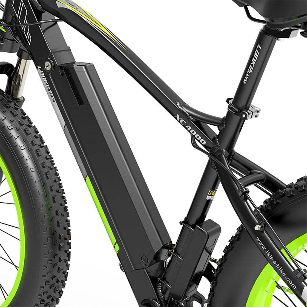 Lankeleisi XC4000 1000W 26" Electric Fat Bike 840Wh E-Mountain Bike EMTB 48V 17.5Ah Battery