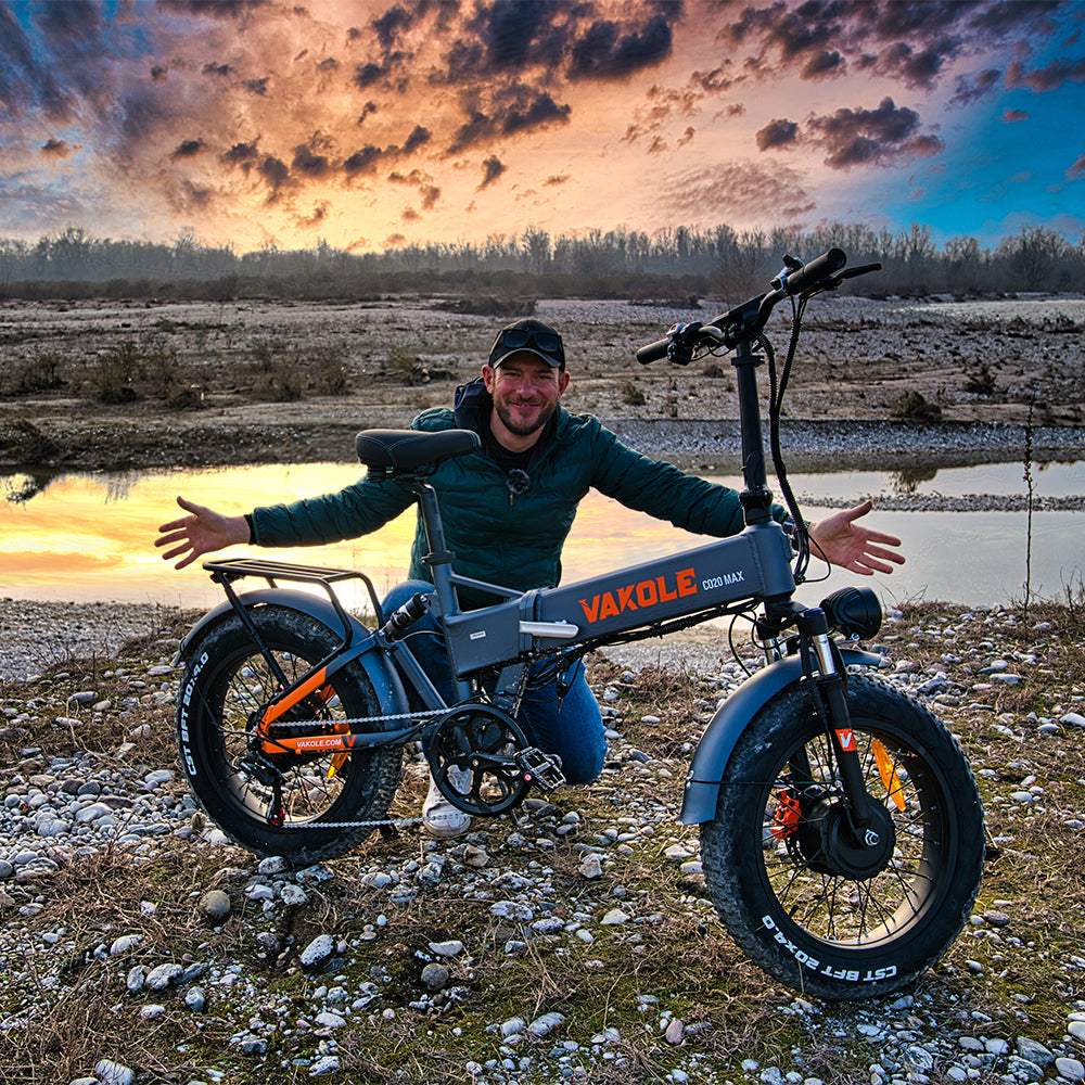 Vakole CO20 MAX 750W*2 Dual Motor 20" Folding Fat Bike 960Wh with Torque Sensor 20Ah Battery  [Pre-order]